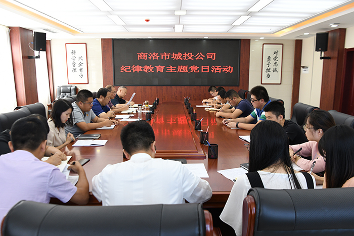 市城投公司開(kāi)展“明紀(jì)律、知敬畏、存戒懼、守底線、做表率”紀(jì)律教育學(xué)習(xí)活動(dòng)